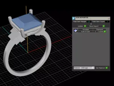ring woman  3D print model 56