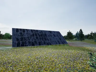 Solar sation 3D model