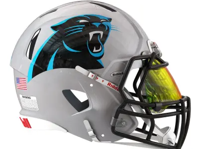 Riddell speed helmet carolina panthers 3D model