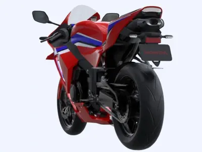 Honda CBR600RR 2021 Low-poly 3D model