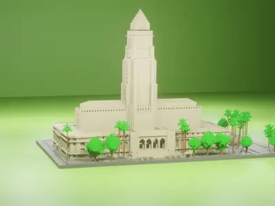 Palace model Low-poly 3D model