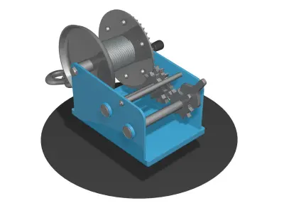  WINCH CAR for SUVs and ATV R4 3D model