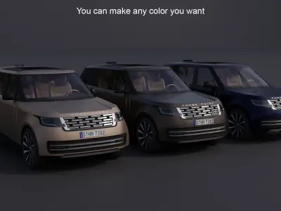 Land Rover Range Rover Low-poly 3D model