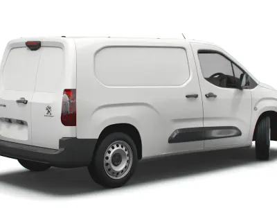 Peugeot Partner UK-spec Professional Long 2020 3D model