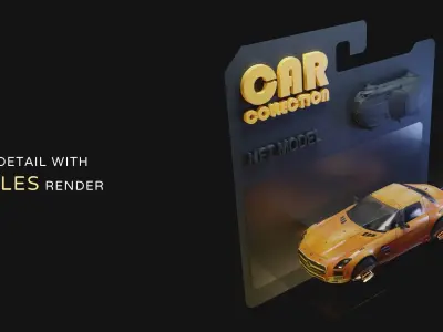 Toy car pack Blender animated template 3D model