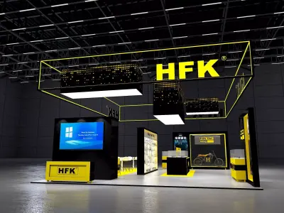 Two wheel car show 3D model