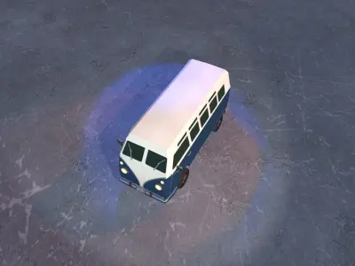 Woki Bus Low-poly 3D model