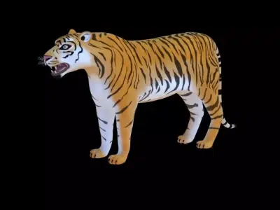 Tiger Low-poly 3D model