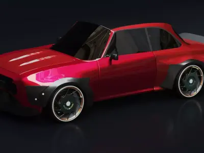 Tuning car racing 3D model