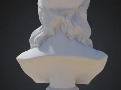 Classical Female Bust Sculpture  3D model purchase