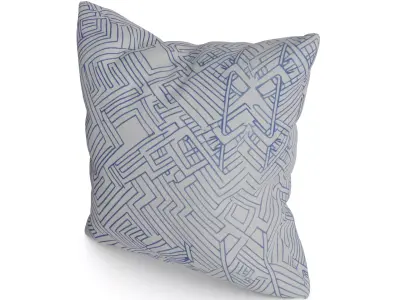 Home decorations Throw Pillow Low-poly 3D model