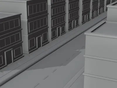 Megapoly City Basic Pack Low-poly 3D model 3D model