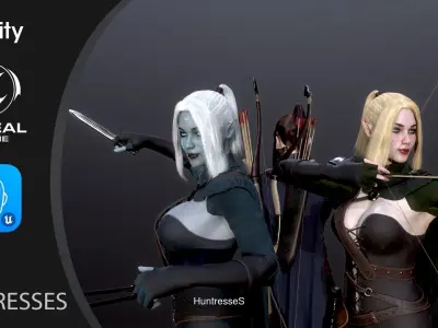 Female WarriorS 3D Model Collection