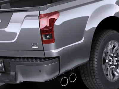 LowPoly Generic Pickup 2015 Low-poly 3D model