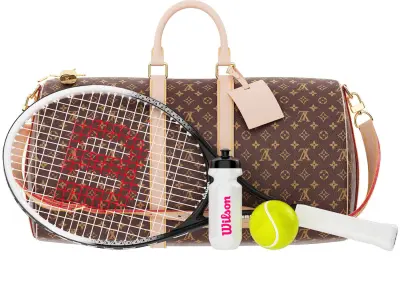 bag with wilson tennis equipment 3D model