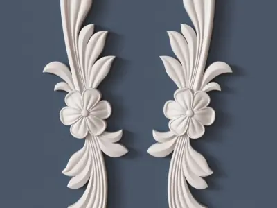 10 Decorative Scrolls Collection  3D model