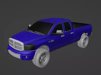 2007 3rd gen Ram 3D model