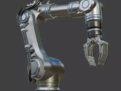 Industrial Robotic Arm 3D Model 3D model V1