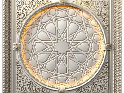 Arabic  Oriental  Classic Ceiling 3D model