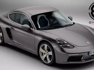 Porsche 718 Cayman 2017 3D model
