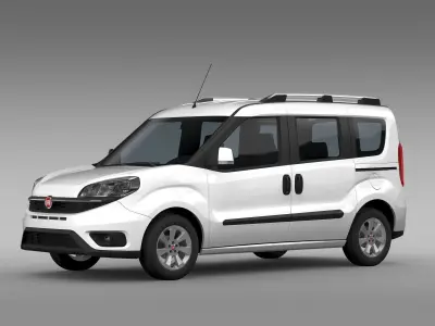 Fiat Doblo 263 UK spec 2017 3D model