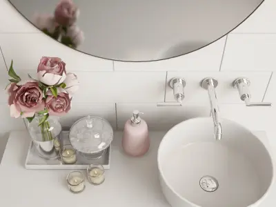 Bathroom 01 3D model