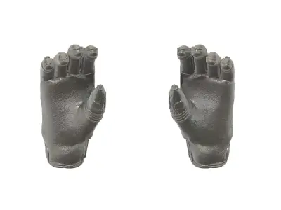 Motocross Gloves 1-12 Scale 3D print model