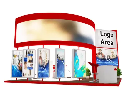 Booth Exhibition Stand a485d 3D model