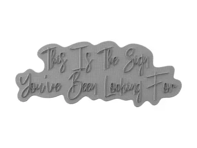 This is the sign youve been looking for Neon Sign 3D model