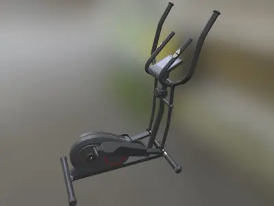 Gym Cycle Low Poly 3D model