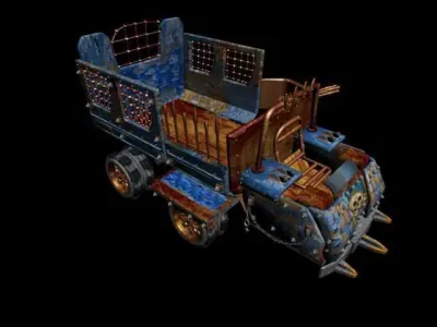  car crazy Low-poly 3D model