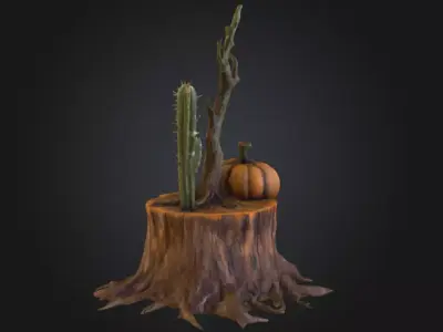 Deserted Harmony Low-poly 3D model