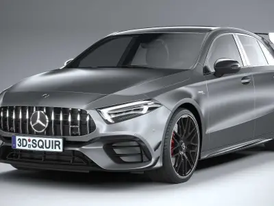 Mercedes-Benz A45 S AMG 2020 CoronaRender 3D model