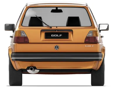 Volkswagen Golf II 5-door 1983 3D model