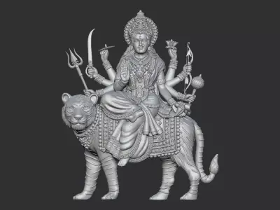 Durga mata  3D print model