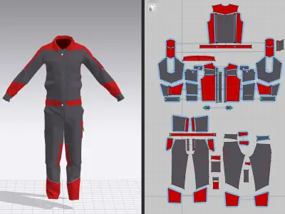 INDUSTRIAL WORK WEAR 3D model