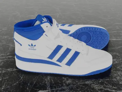 ADIDAS FORUM MID 3D SHOES 3D model