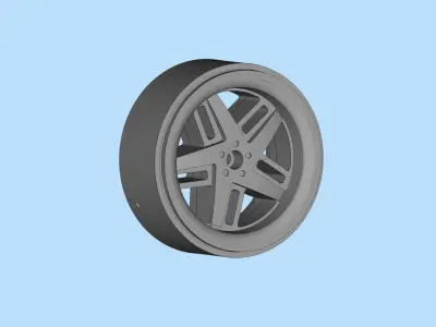 Lowrider big wheels for RC car Donk Rims Gangster wheel 3D print model
