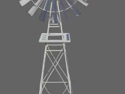 Old Wind Turbine 3D model