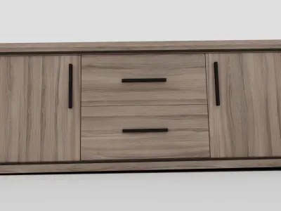 Pack  2Tv cabinet - commode 3D model