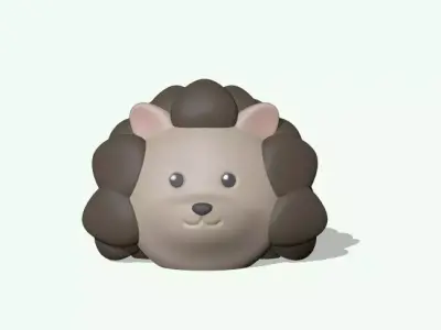 Cute  Hedgehog 3D print model