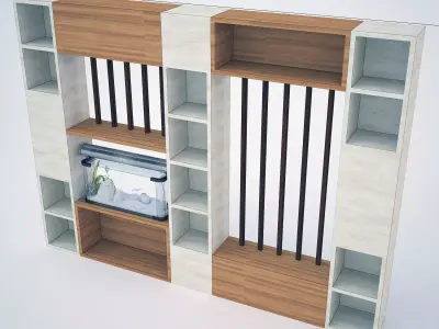 Modern Decorative Partition 3D model