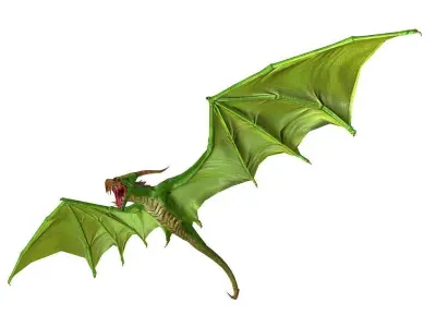 3Dfoin - Dragon Bat Low-poly 3D model