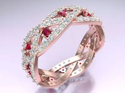 Diamond Ring - Womens Rings - N325350A 3D print model