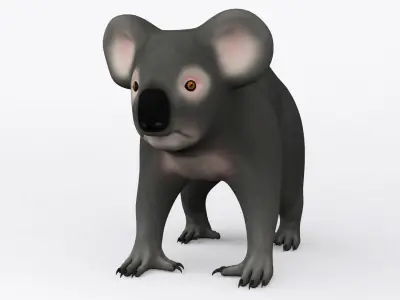 3D KOALA BEAR Low-poly 3D model