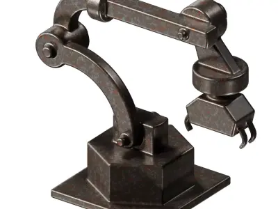 Rusty Robot Arm 3D model