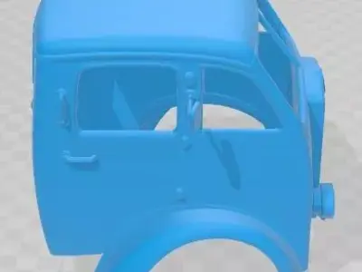 Seddon Mk5 Dropside 1948 Printable Body Cabin Truck 3D print model