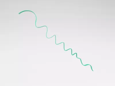 Ribbon v1 005 Low-poly 3D model