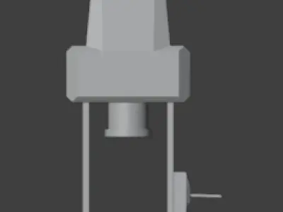 Sci Fi Electric Press Free low-poly 3D model