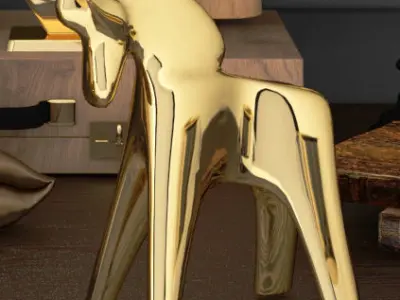 decorative set Coral 3D model